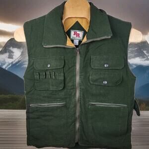 Rugged Run Vest Green hunting Men's sleeveless Medium M